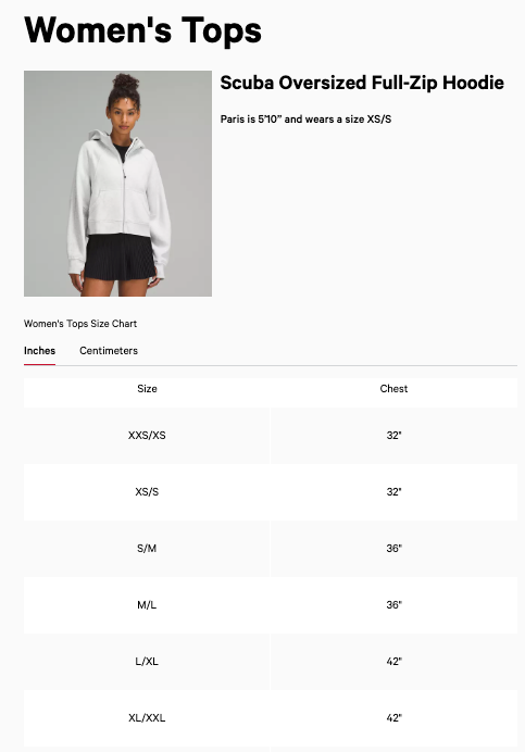 Lululemon Scuba Oversized Full-Zip Hoodie